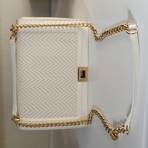 Inc International Concepts Chevron Pattern Cream Crossbody